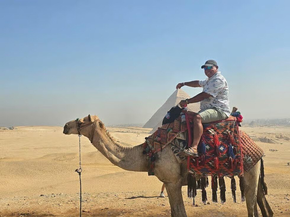 Camel ride at the Pyramids