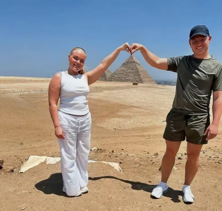 Couple at the Pyramids