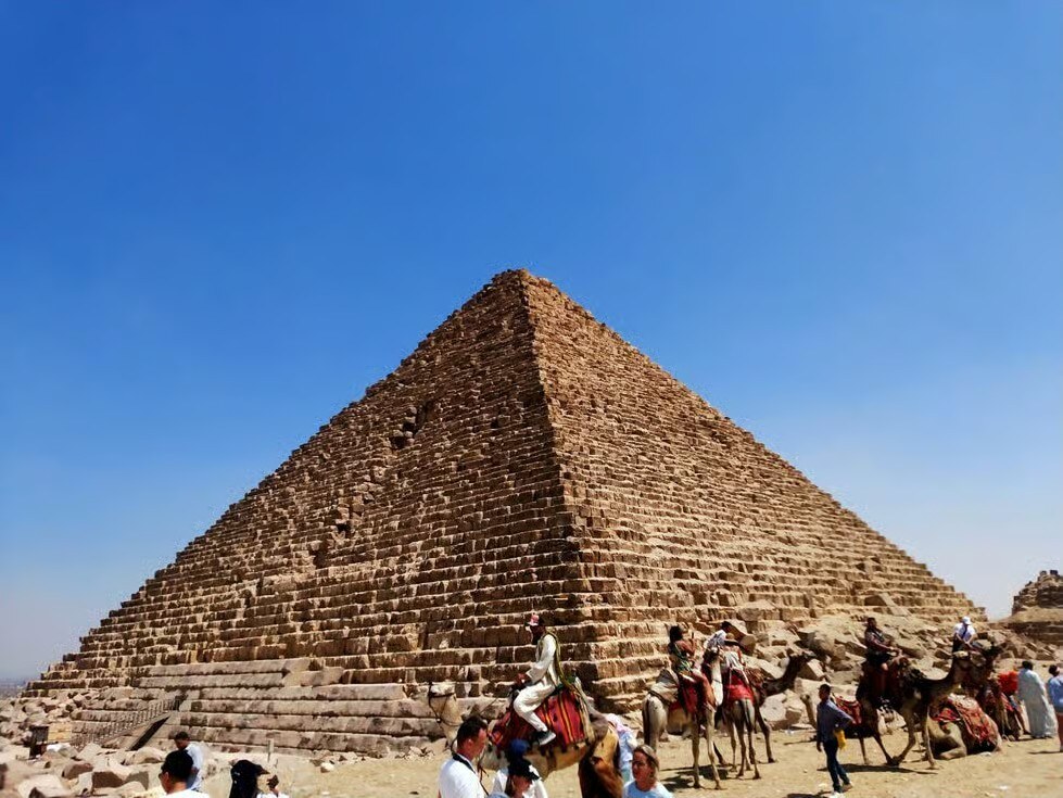 Camels at the Great Pyramid