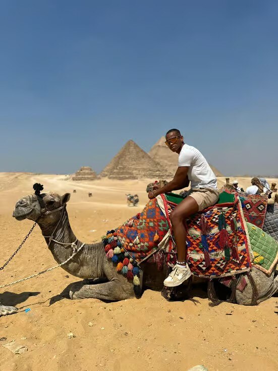 Camel ride at the Pyramids