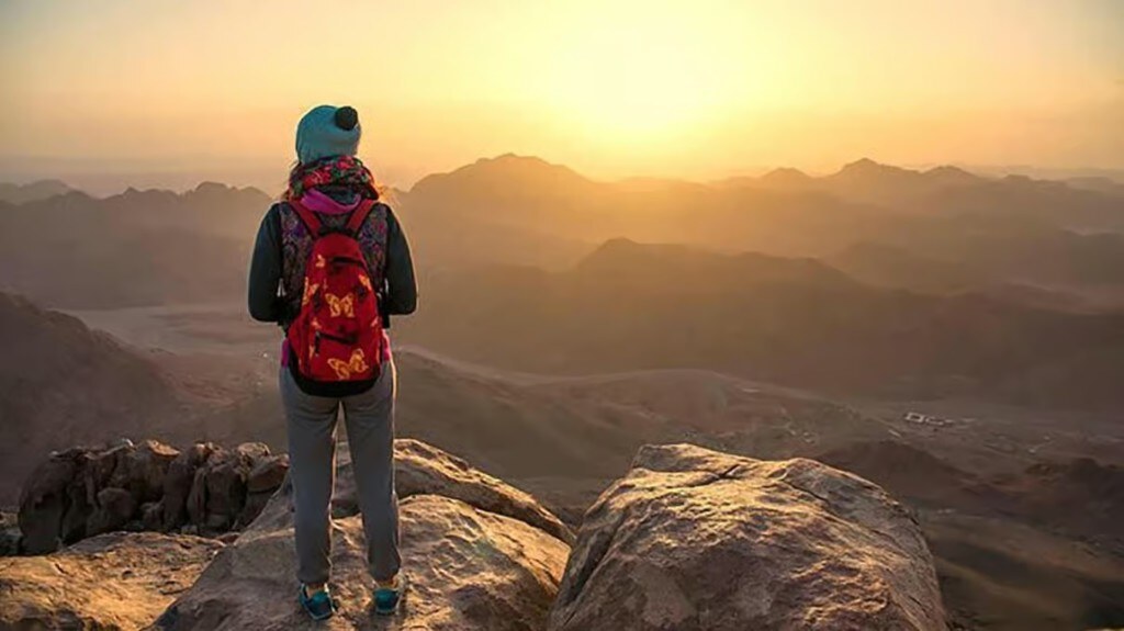 Sunrise view from Mount Moses