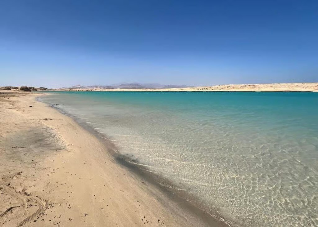 Clear turquoise lagoon