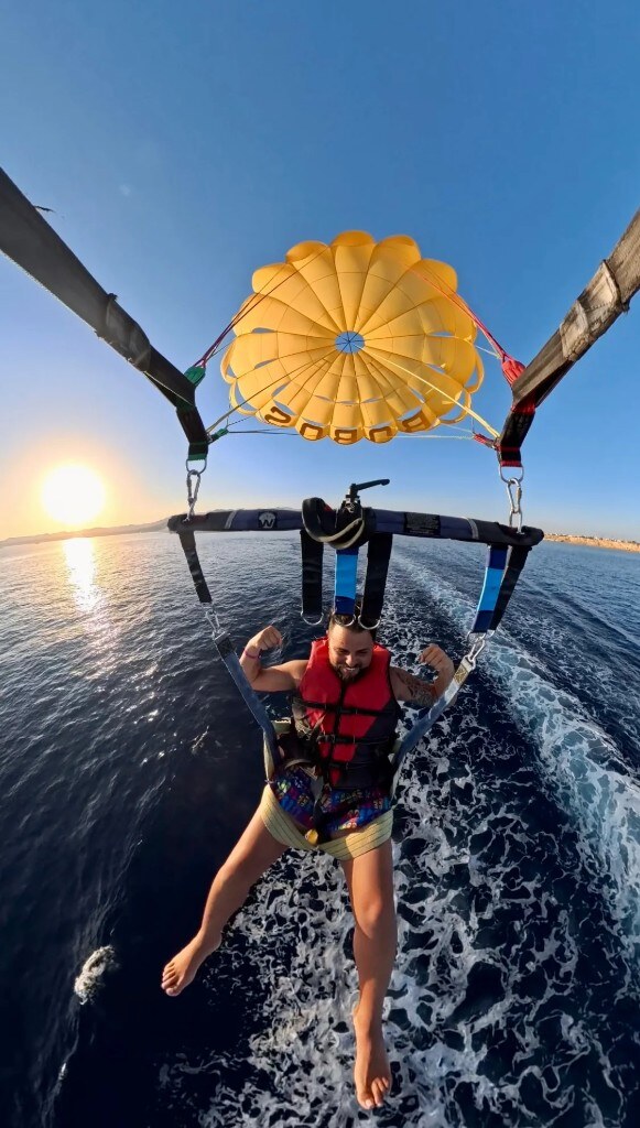 Parasailing over the Red Sea — Sharm El Sheikh